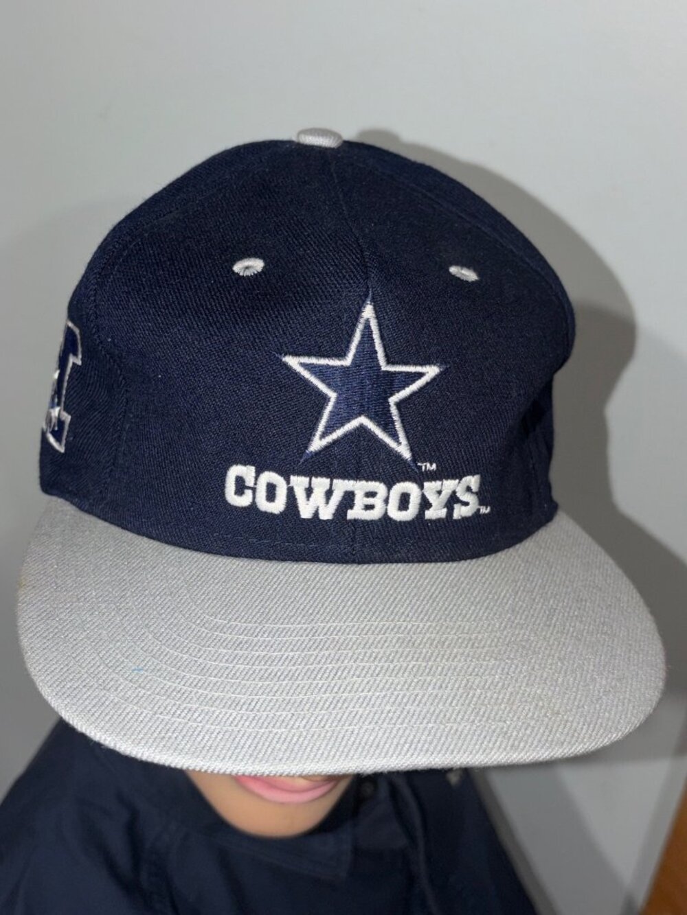 Dallas Cowboys Vintage Competitor NFL Snapback Hat Navy & Gray One Sz Adjustable